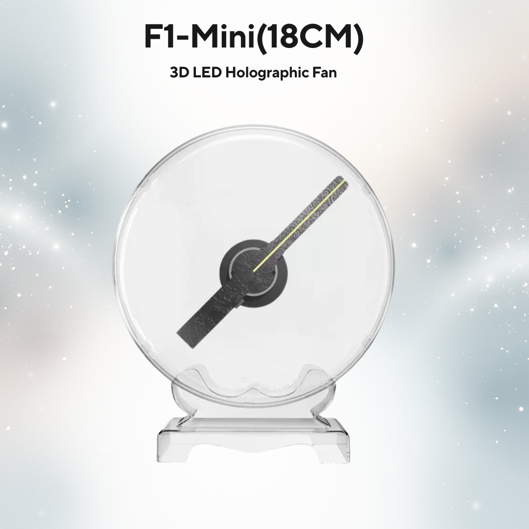 F- Mini(18CM) - Next-Gen 3D Advertising Display for Business & Events My Store
