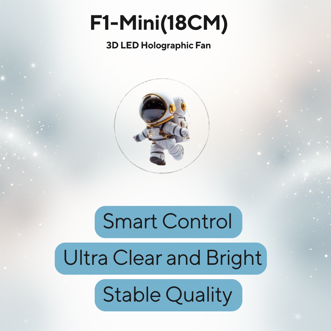 F- Mini(18CM) - Next-Gen 3D Advertising Display for Business & Events My Store